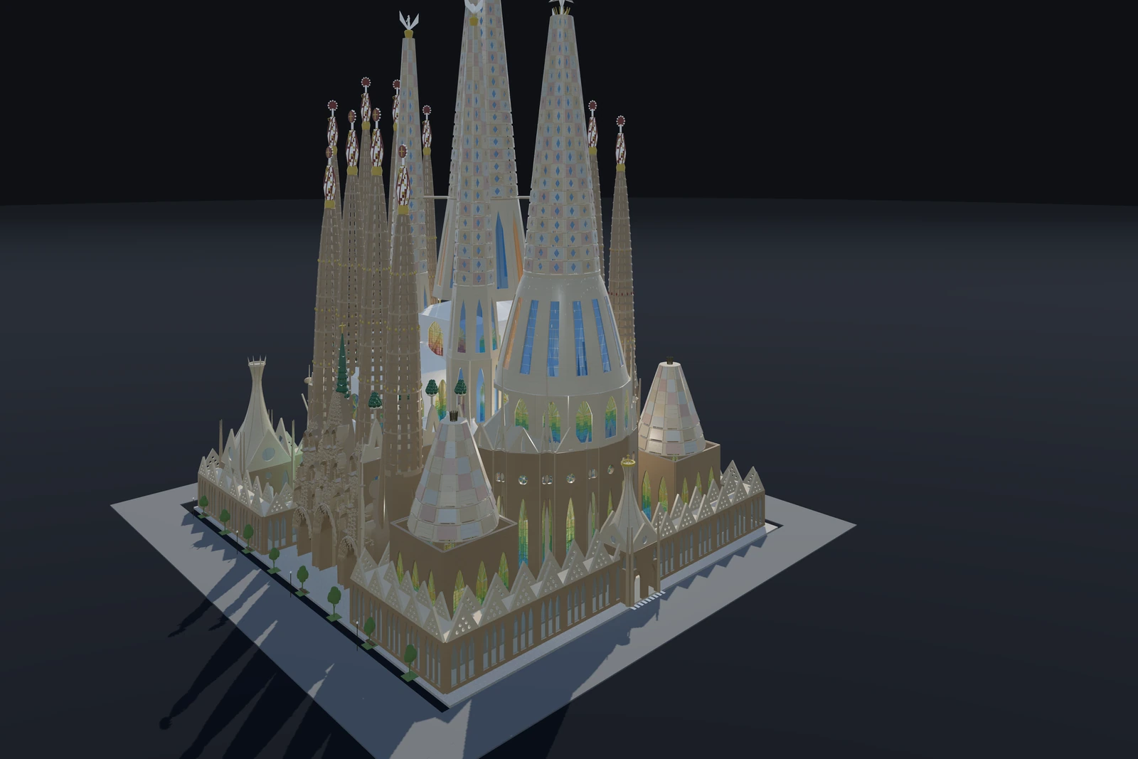 Sagrada Família: Apsida a ambit