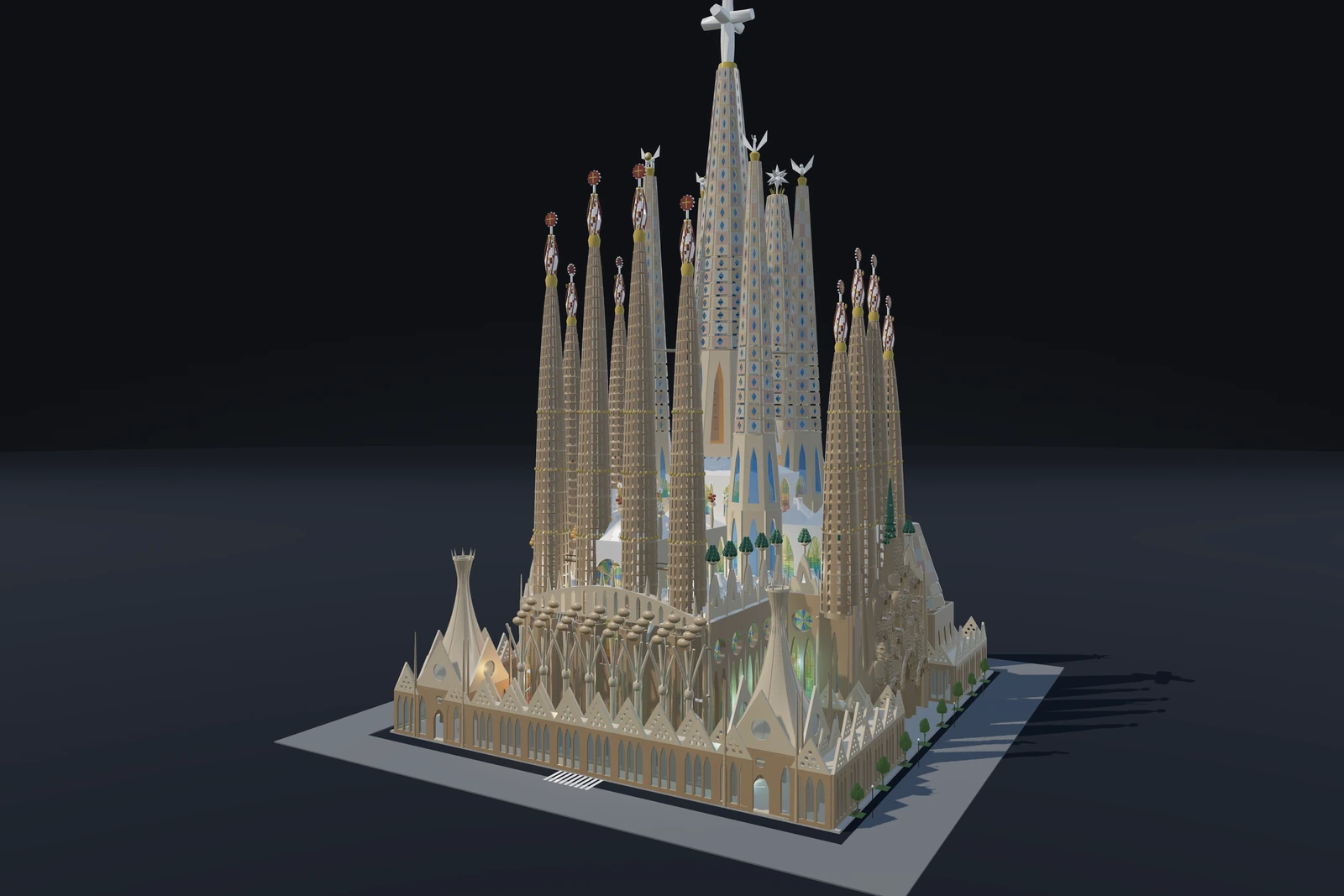 Sagrada Família: Průčelí Slávy a kaple