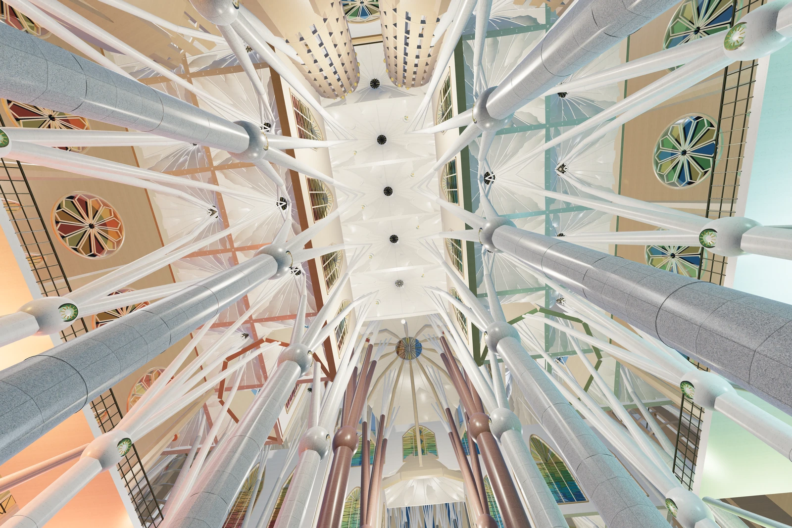 Sagrada Família: Klenby a světlíky