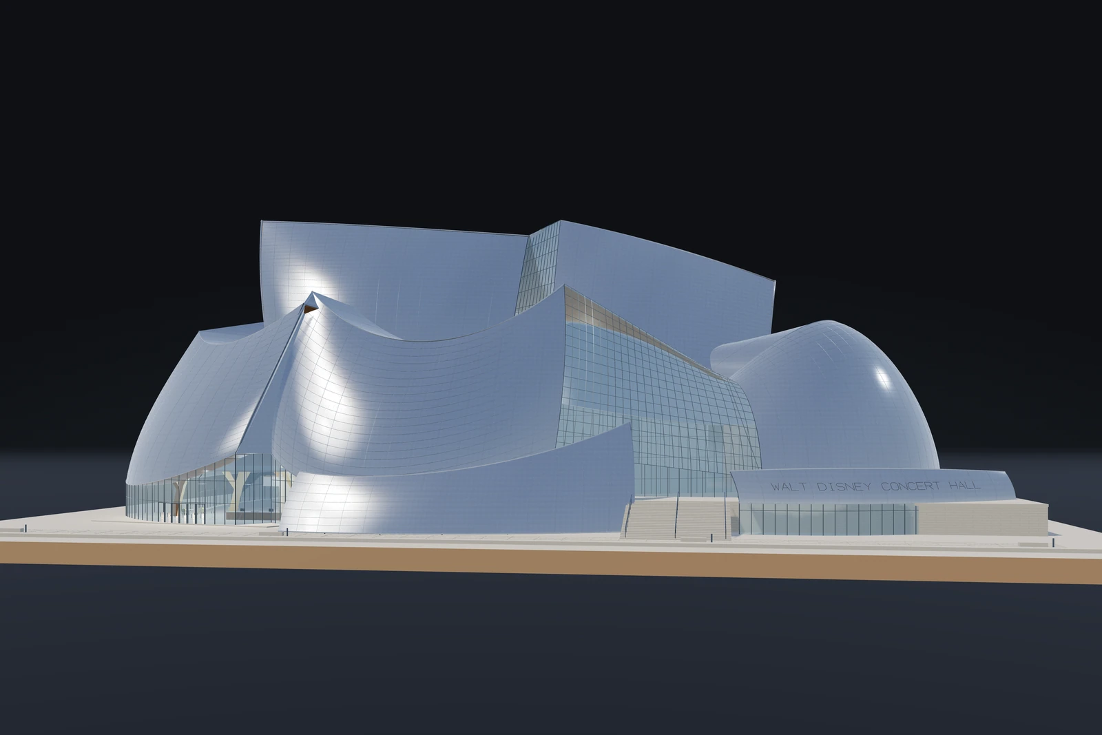 Walt Disney Concert Hall: Hlavní pohled