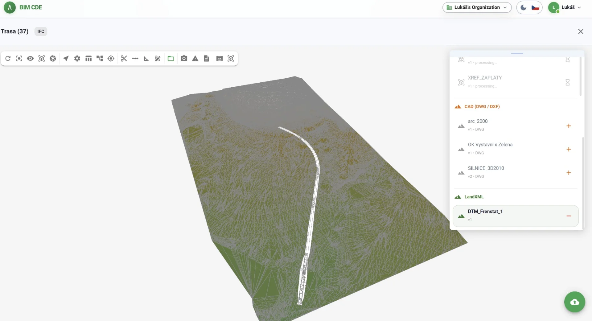 3D vizualizace terénu