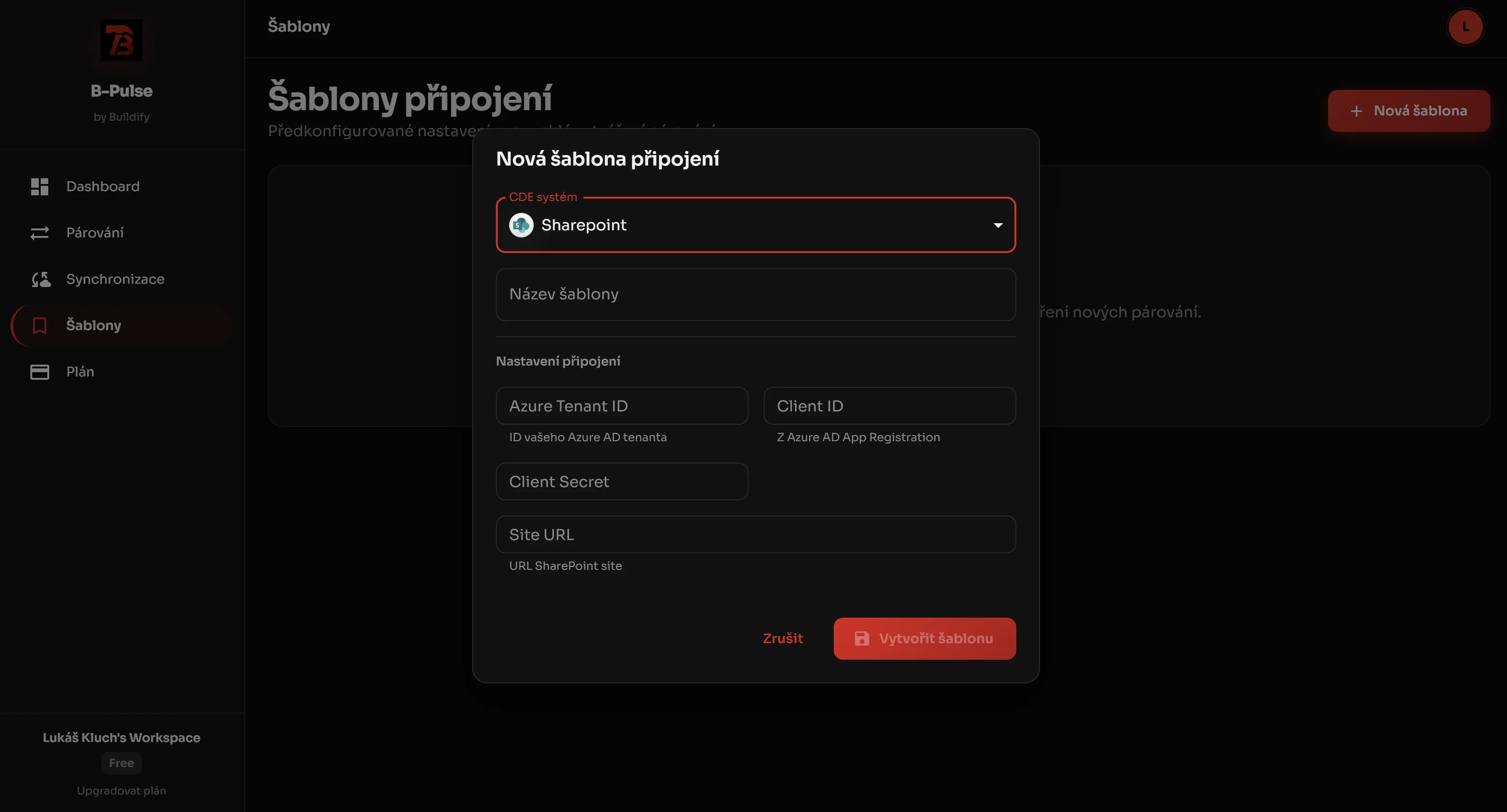 bim-pulse – Šablony připojení